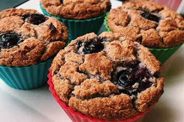 Blueberry Lemon Cream Cheese Muffins!