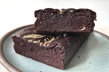 Walnut Butter Swirled Chocolate Banana Bread!