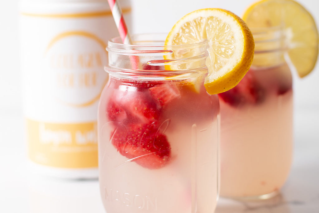 Recipe: Collagen Strawberry Lemonade!