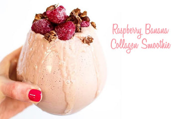 Raspberry Banana Collagen Smoothie!
