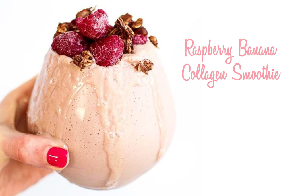 Recipe: Raspberry Banana Collagen Smoothie!