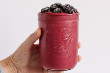 Raspberry Banana Collagen Smoothie!