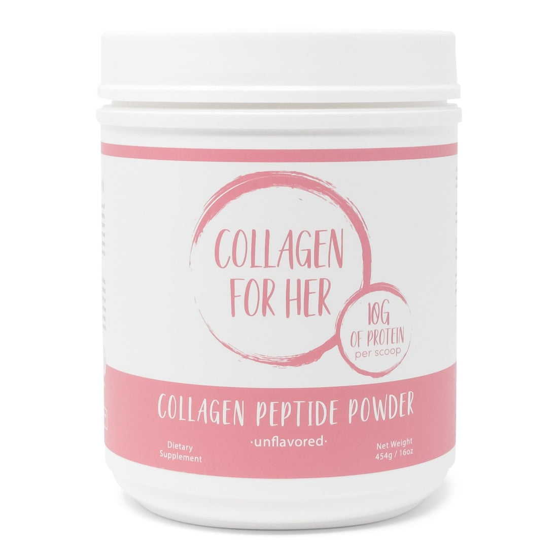 Collagen For Her Unflavored Collagen Peptides Powder For Women